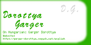 dorottya garger business card